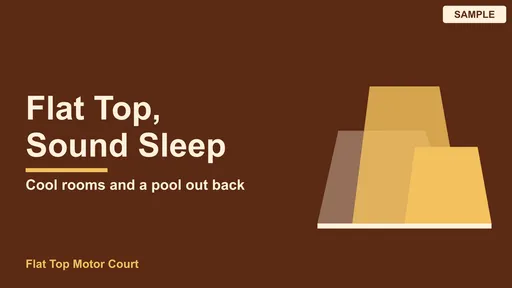 Advertisement by Flat Top Motor Court