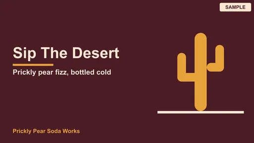 Advertisement by Prickly Pear Soda Works
