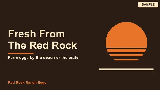 Advertisement by Red Rock Ranch Eggs