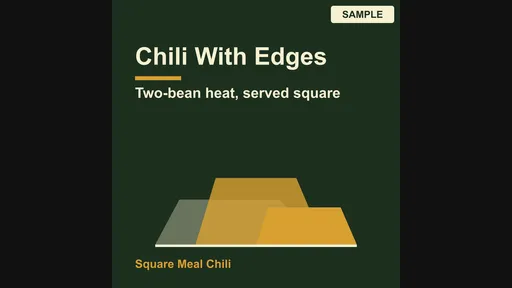 Advertisement by Square Meal Chili