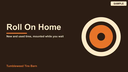Advertisement by Tumbleweed Tire Barn